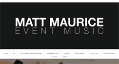 Desktop Screenshot of mattmaurice.co.uk